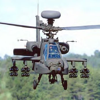 Hélicoptère Apache militaire