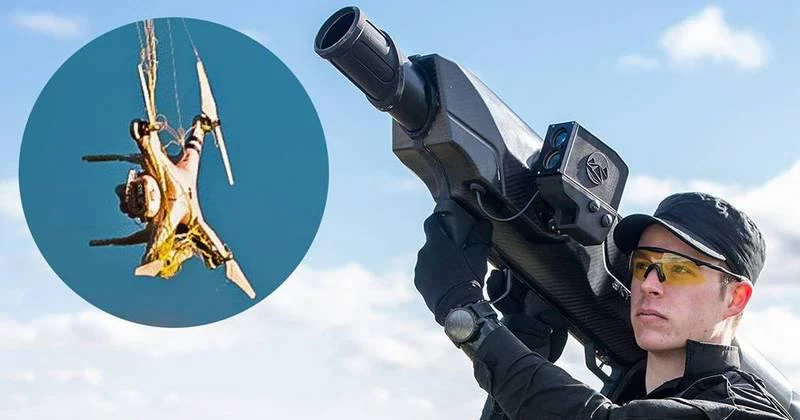 Fusil anti-drone neutralisation