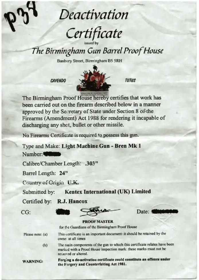 Certificat Anglais (Birmingham)